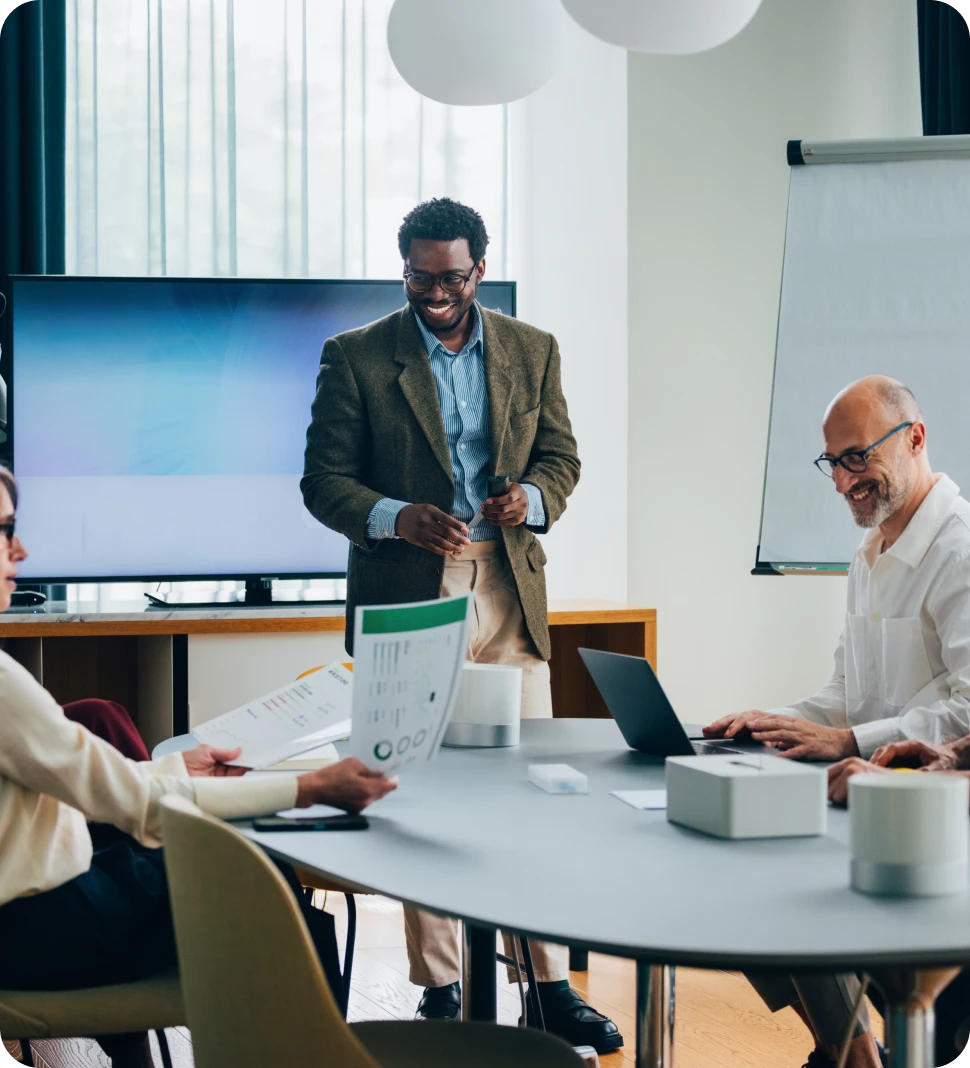 Office team in a meeting room